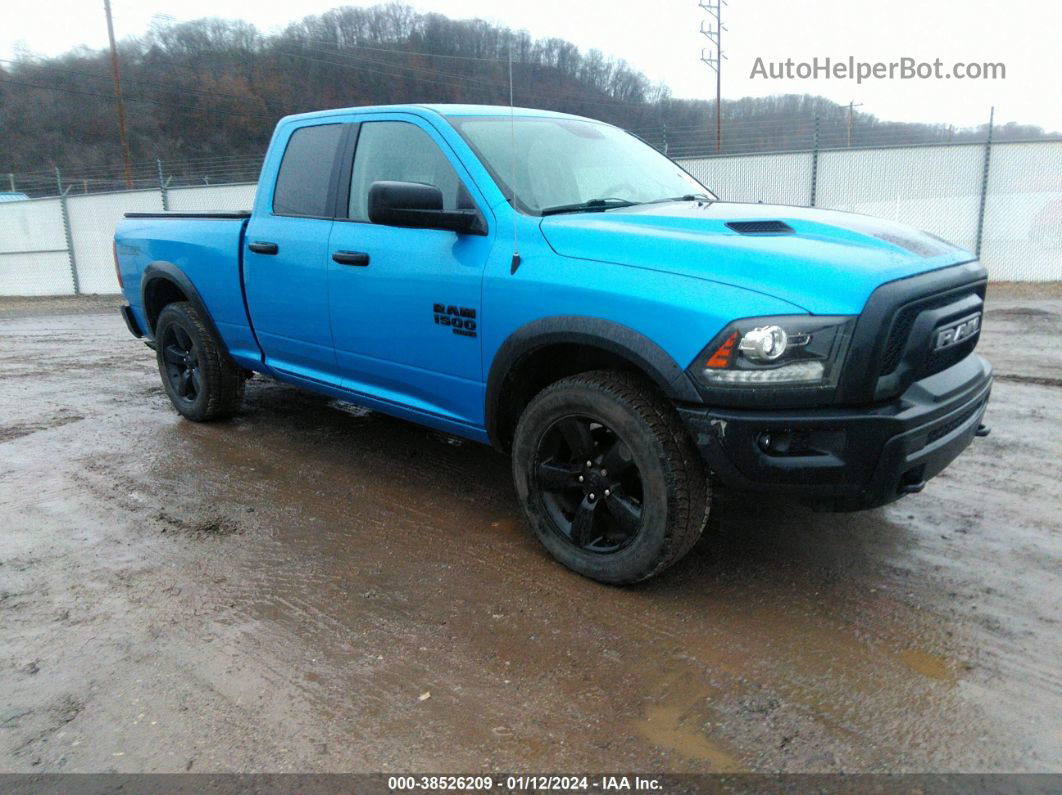 2020 Ram 1500 Classic Warlock Quad Cab 4x4 6'4 Box Blue vin: 1C6RR7GG9LS127404