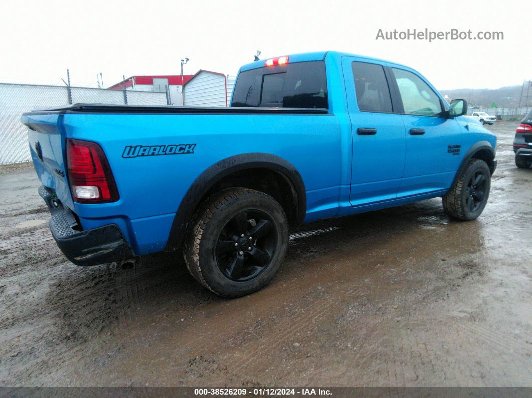 2020 Ram 1500 Classic Warlock Quad Cab 4x4 6'4 Box Blue vin: 1C6RR7GG9LS127404