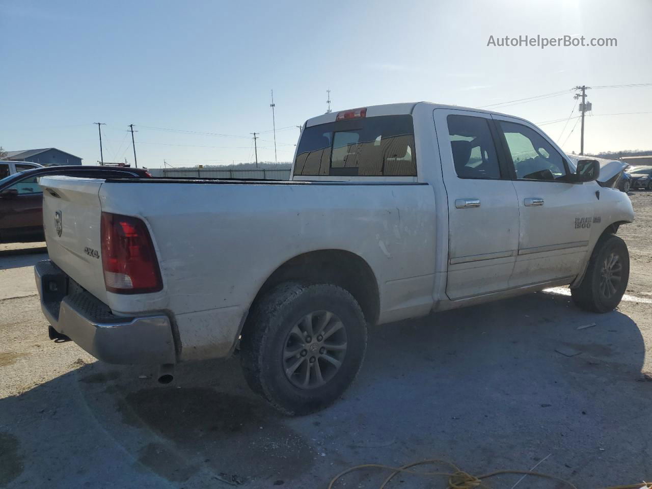 2014 Ram 1500 Slt White vin: 1C6RR7GT0ES459232