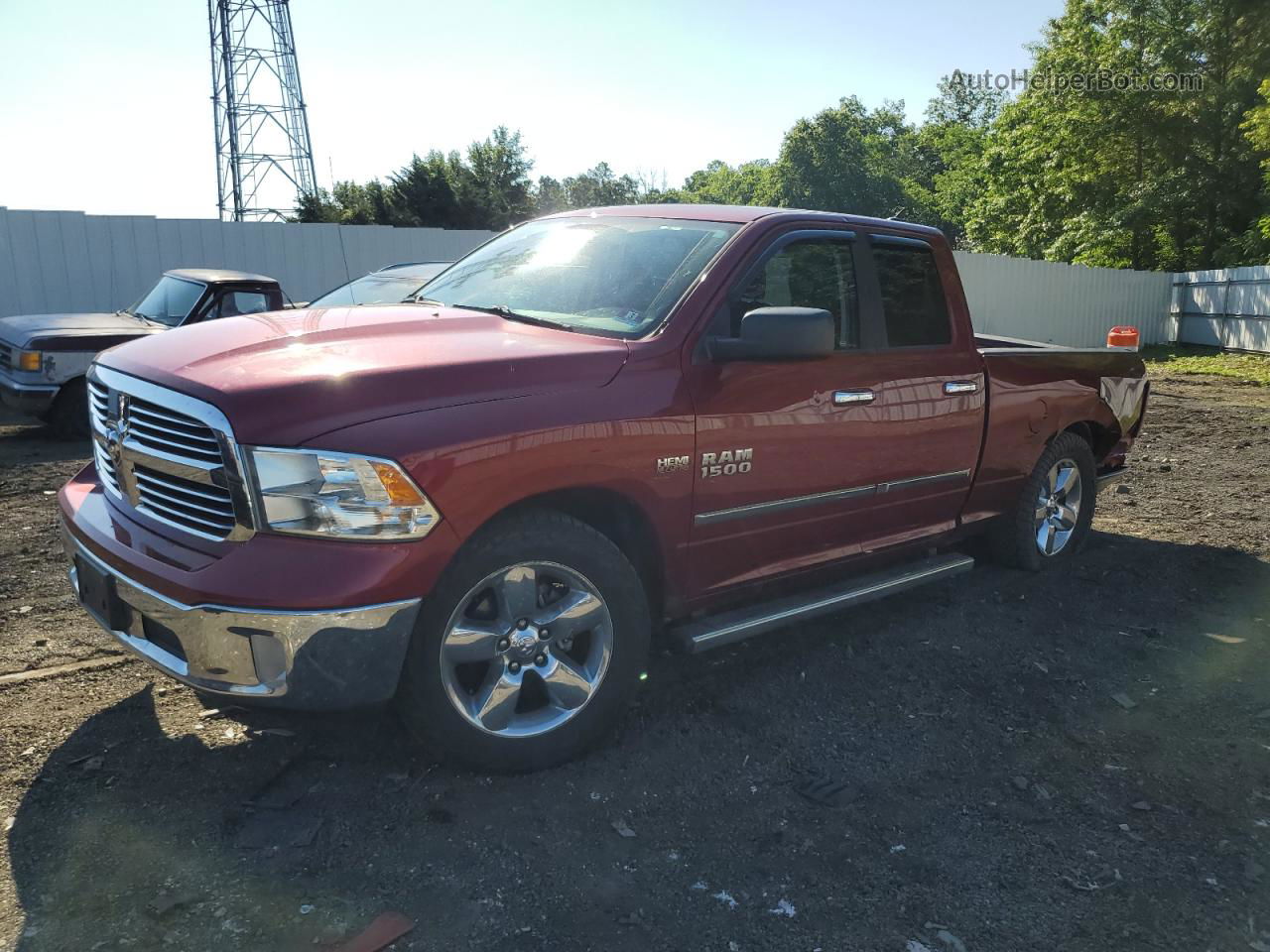 2014 Ram 1500 Slt Red vin: 1C6RR7GT1ES126800