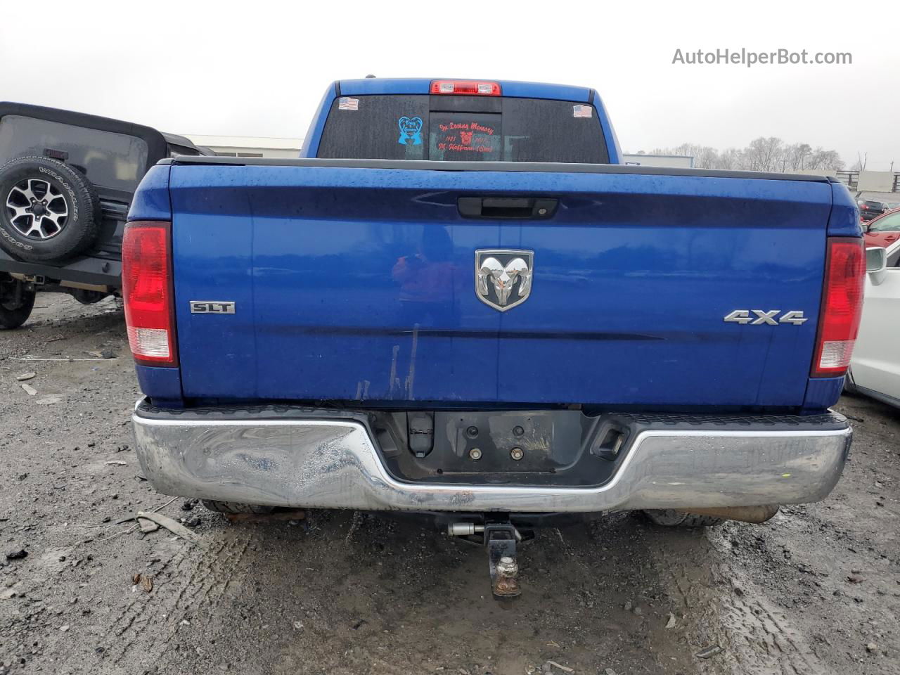 2014 Ram 1500 Slt Синий vin: 1C6RR7GT1ES236388