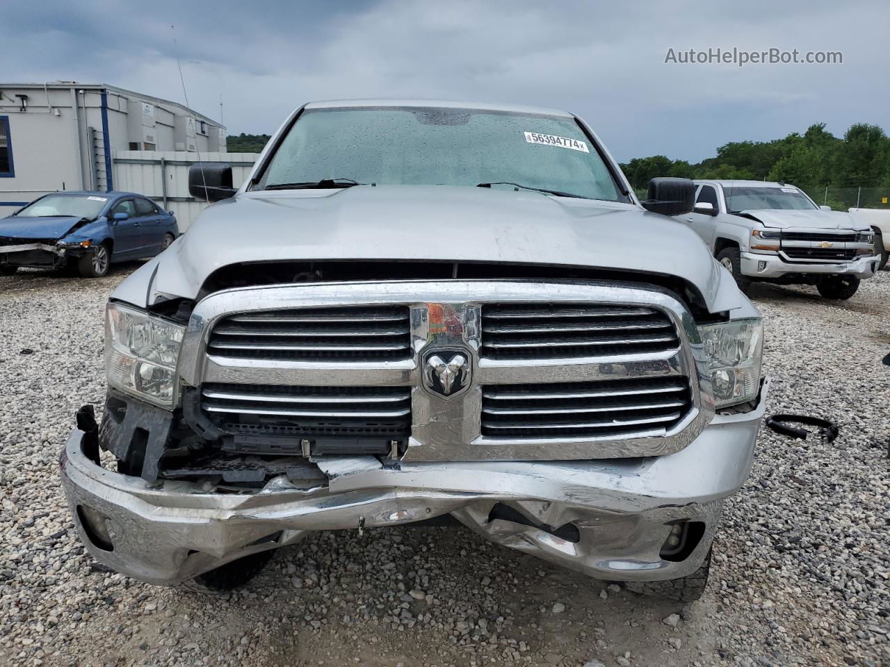 2014 Ram 1500 Slt Silver vin: 1C6RR7GT1ES378224