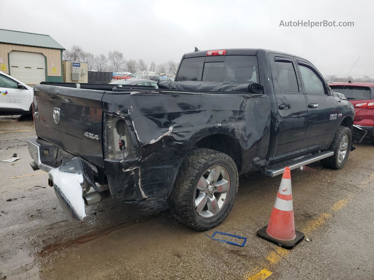 2014 Ram 1500 Slt Black vin: 1C6RR7GT1ES405860