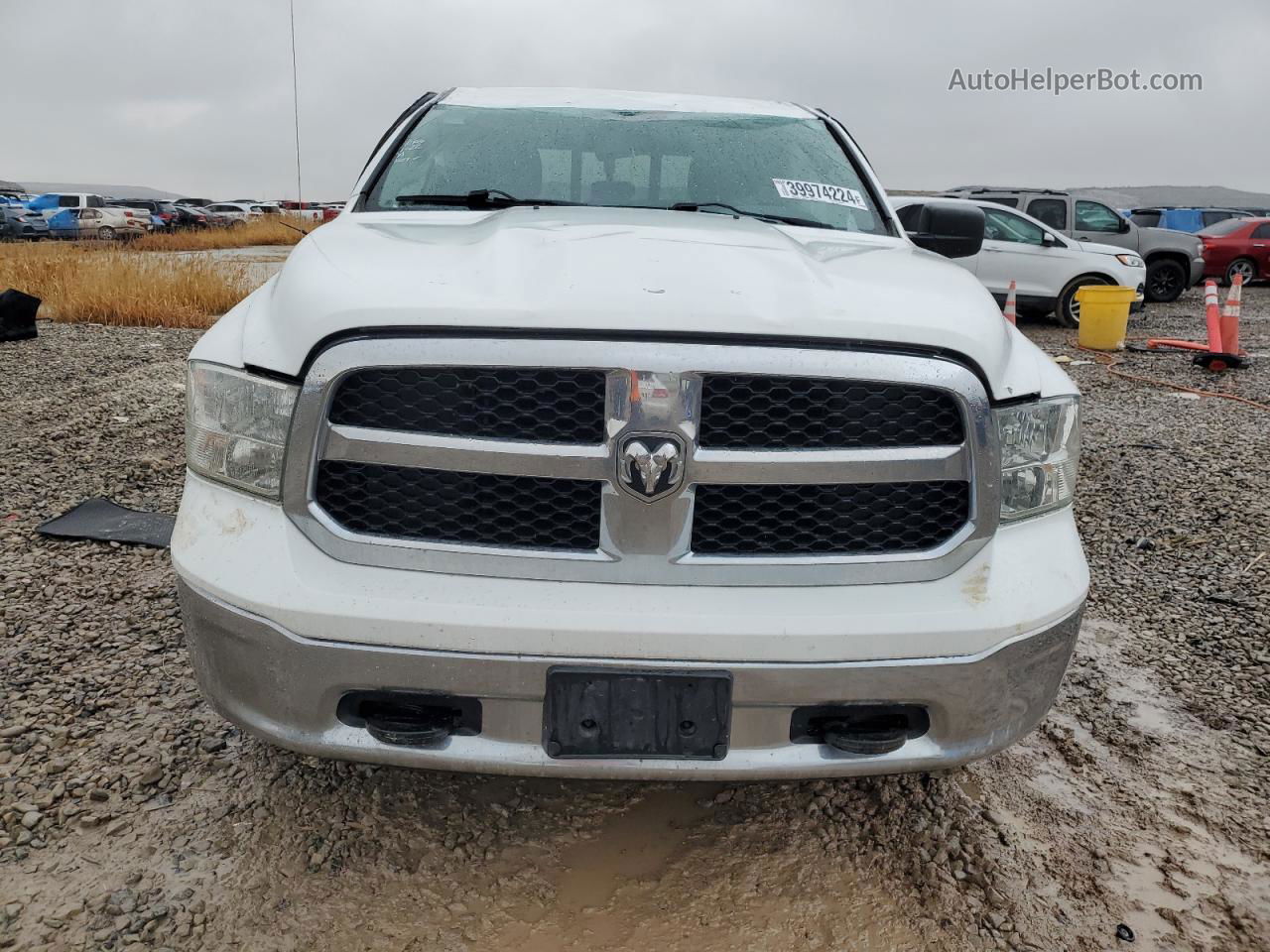 2014 Ram 1500 Slt White vin: 1C6RR7GT2ES344244