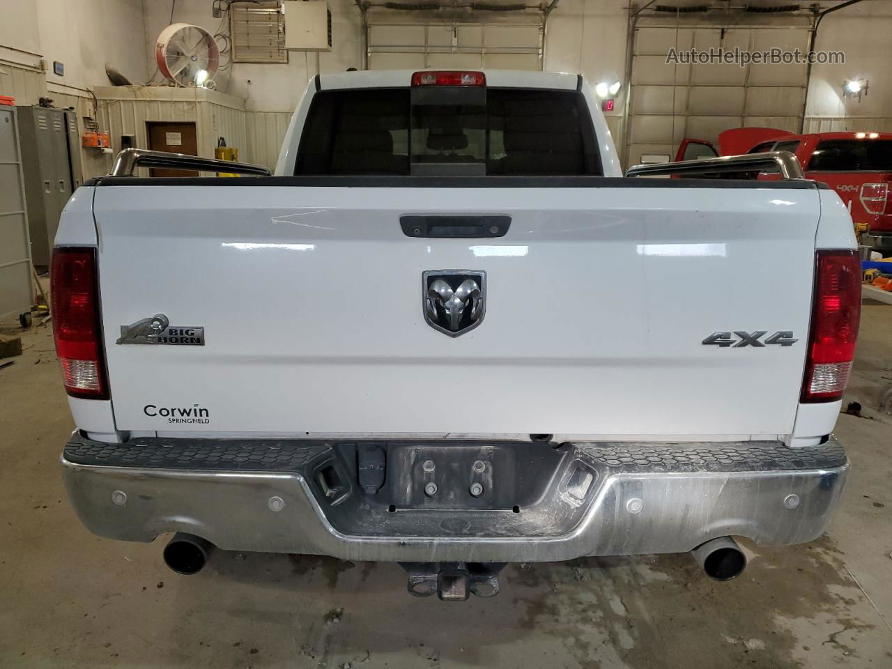 2014 Ram 1500 Slt White vin: 1C6RR7GT3ES109965