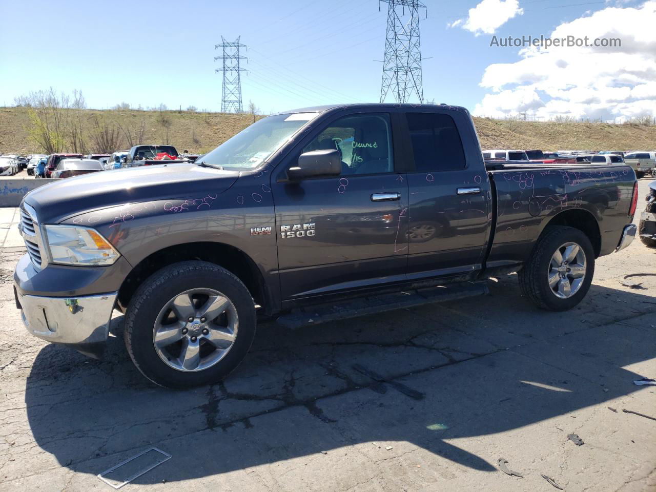 2014 Ram 1500 Slt Угольный vin: 1C6RR7GT3ES239213