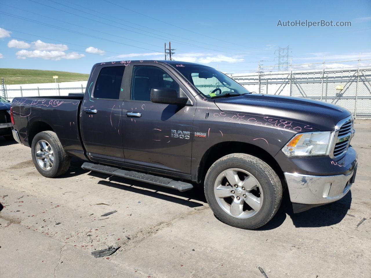 2014 Ram 1500 Slt Charcoal vin: 1C6RR7GT3ES239213