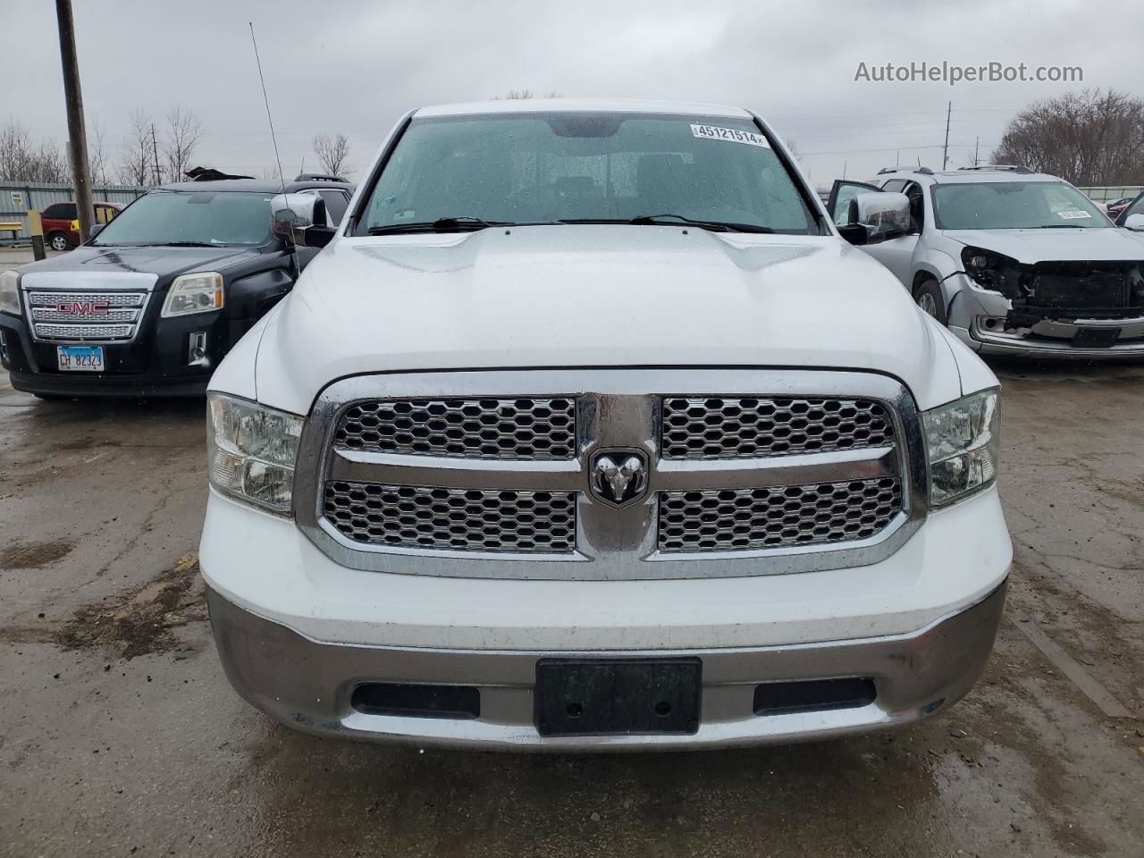 2014 Ram 1500 Slt White vin: 1C6RR7GT4ES239480