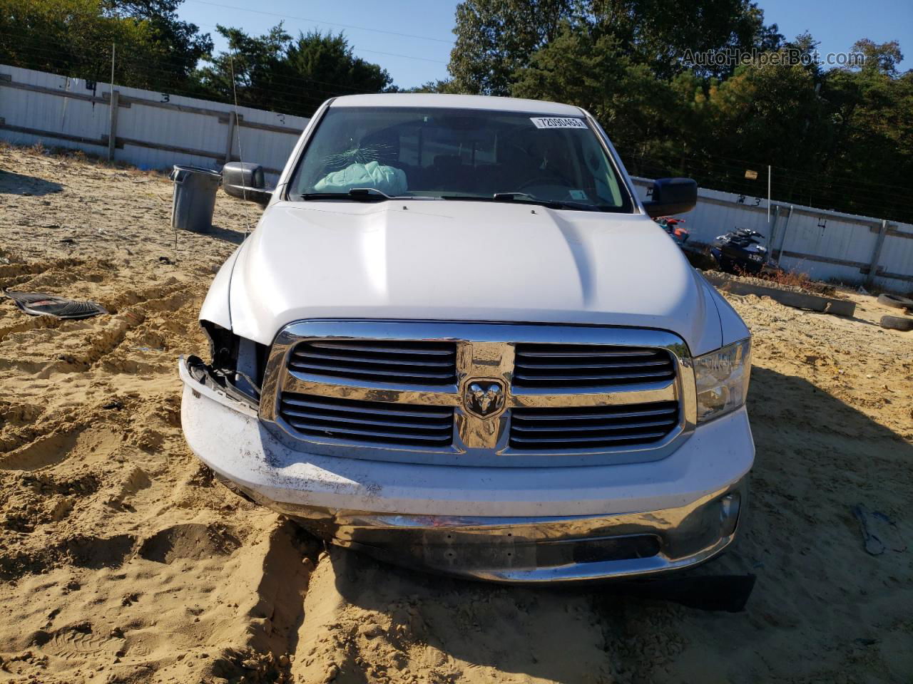 2015 Ram 1500 Slt White vin: 1C6RR7GT4FS571579