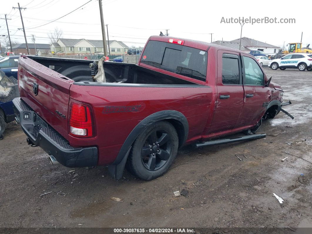 2020 Ram 1500 Classic Warlock Quad Cab 4x4 6'4 Box Burgundy vin: 1C6RR7GT5LS141443