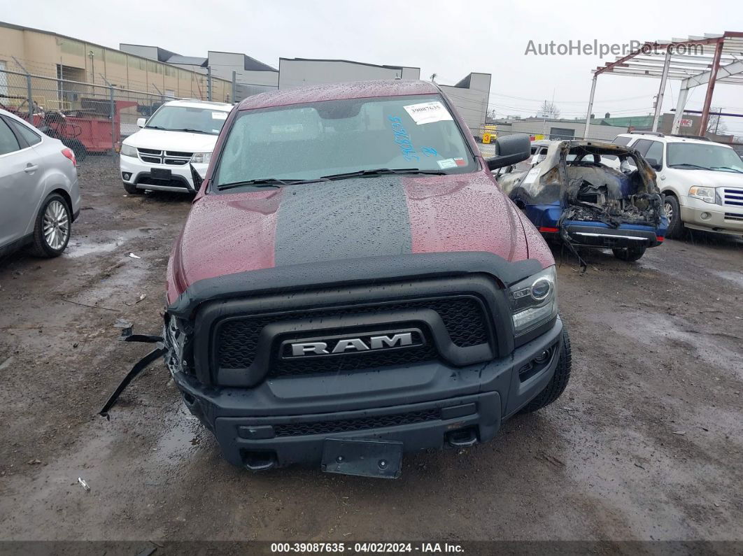 2020 Ram 1500 Classic Warlock Quad Cab 4x4 6'4 Box Burgundy vin: 1C6RR7GT5LS141443