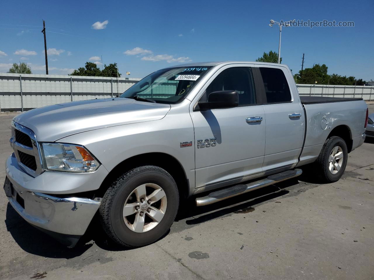 2014 Ram 1500 Slt Silver vin: 1C6RR7GT6ES164393