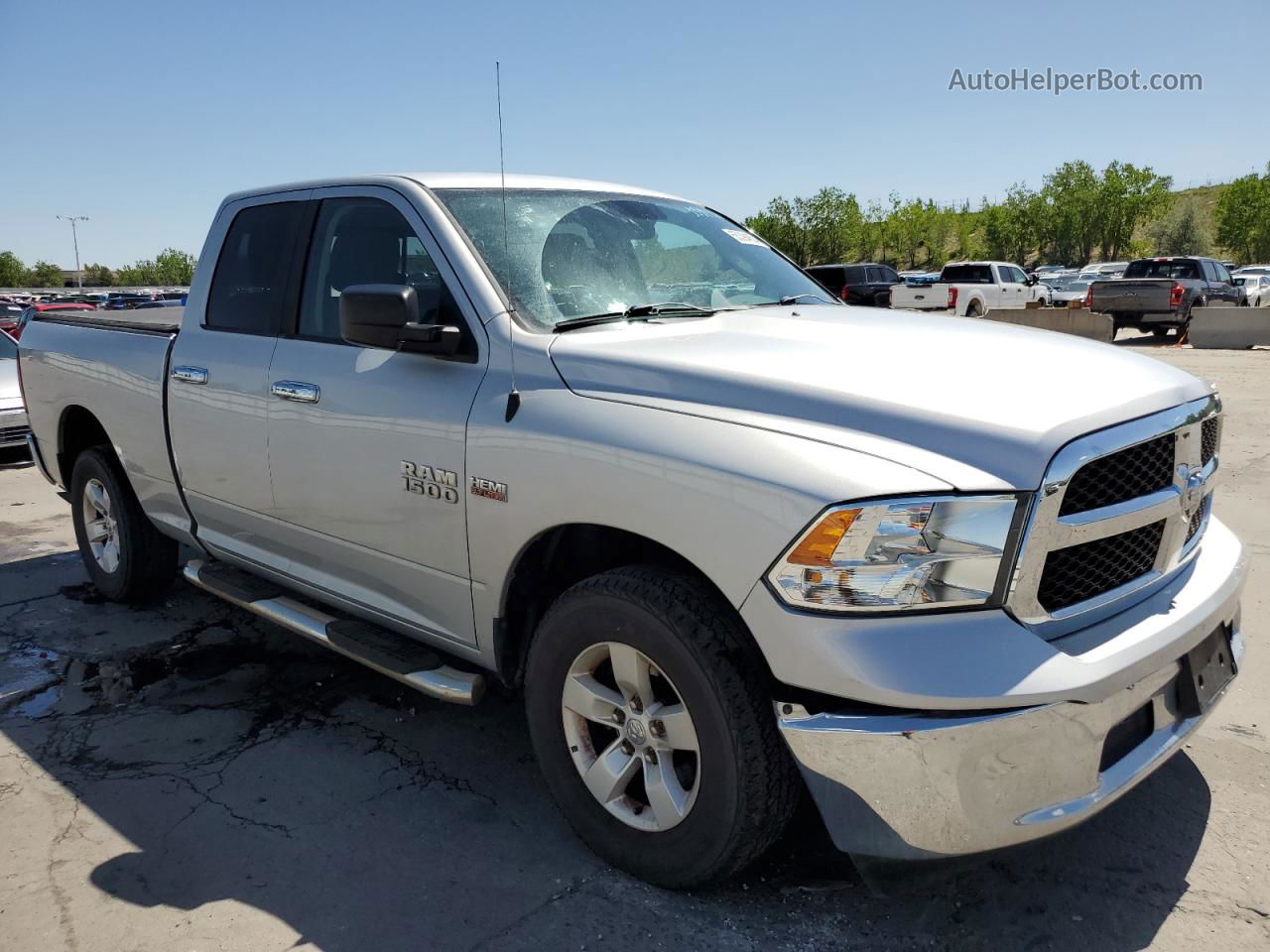 2014 Ram 1500 Slt Silver vin: 1C6RR7GT6ES164393