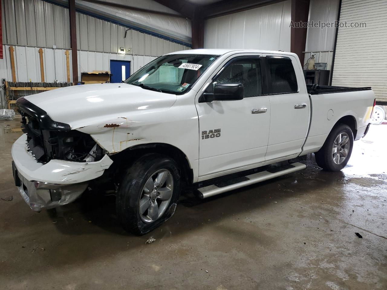 2014 Ram 1500 Slt White vin: 1C6RR7GT6ES250285