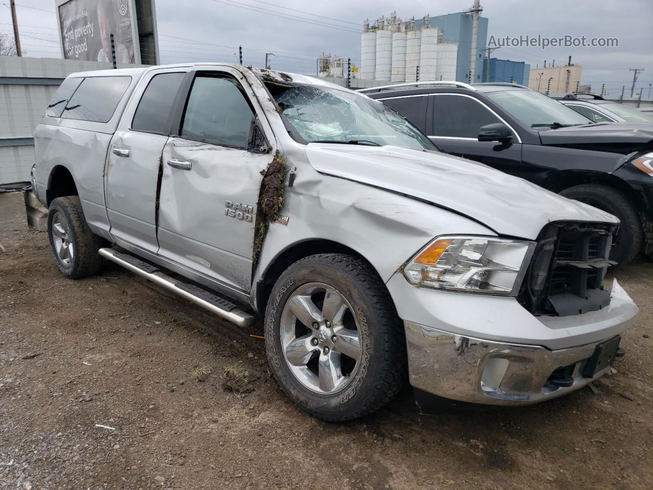 2015 Ram 1500 Slt Серебряный vin: 1C6RR7GT7FS725914