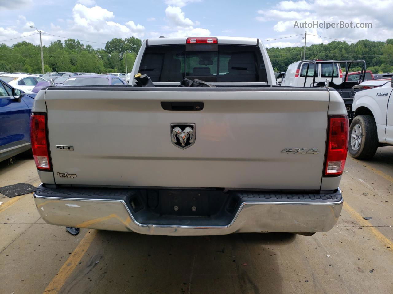 2014 Ram 1500 Slt Silver vin: 1C6RR7GT9ES133087