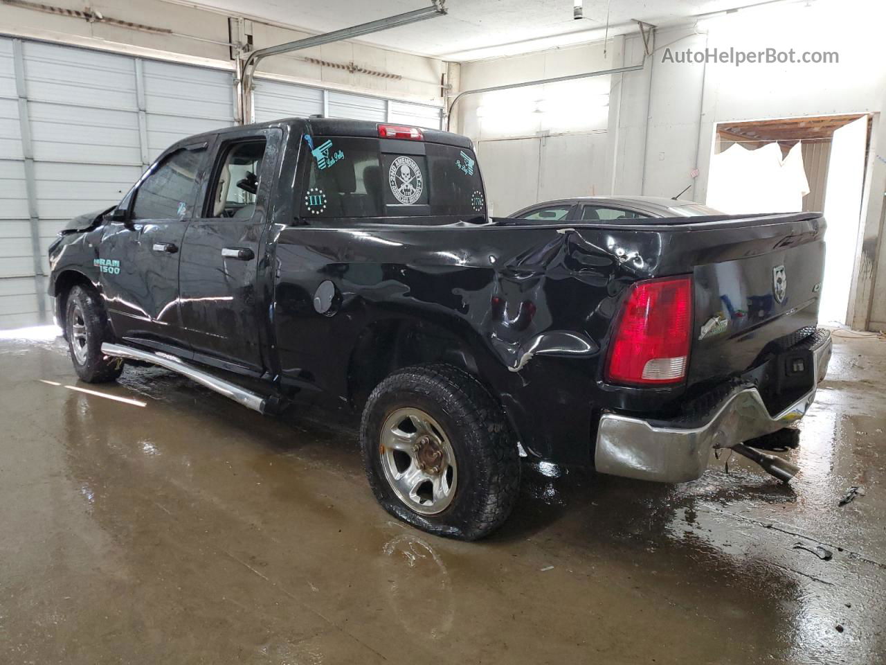 2014 Ram 1500 Slt Черный vin: 1C6RR7GT9ES250166