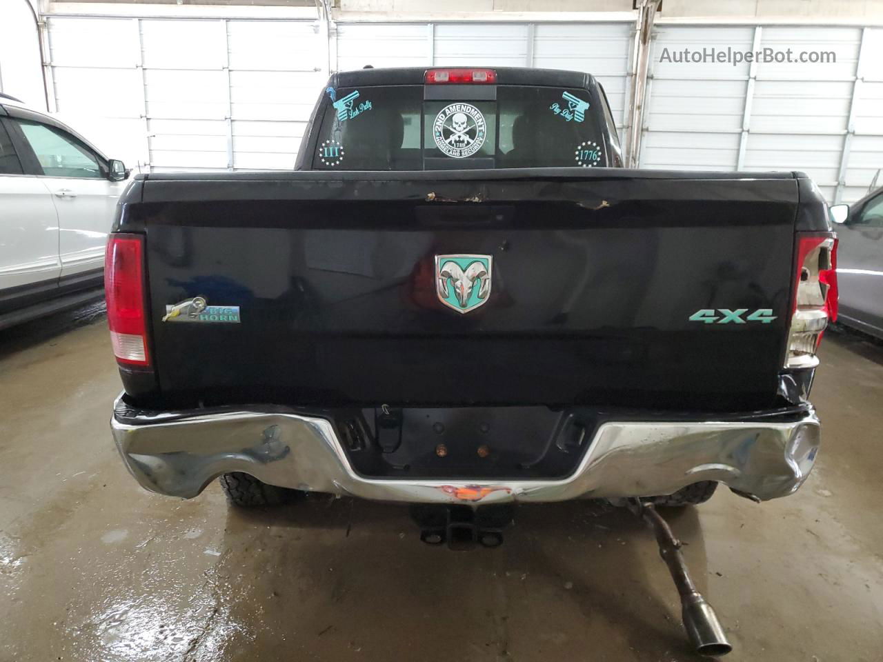 2014 Ram 1500 Slt Черный vin: 1C6RR7GT9ES250166