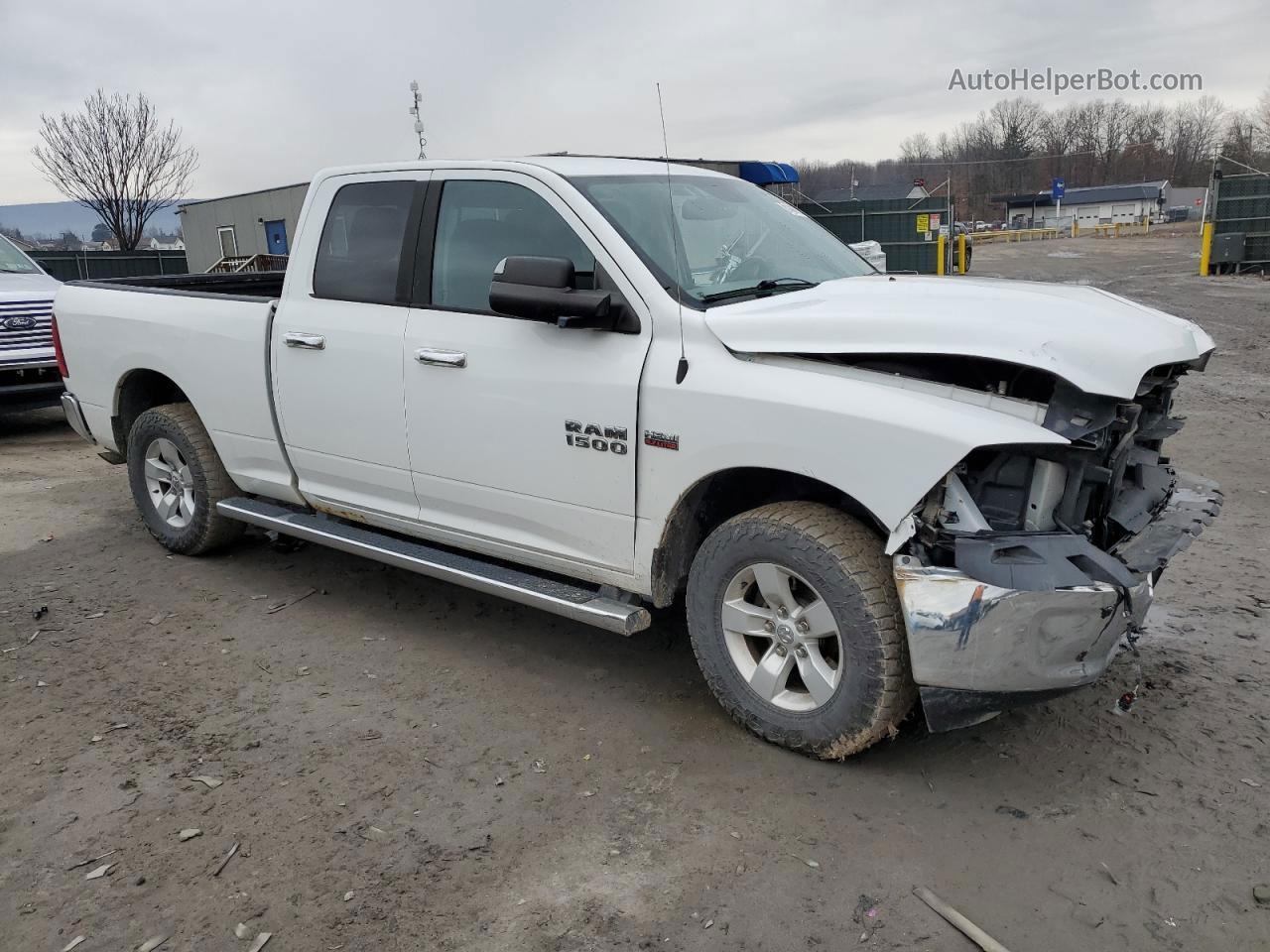 2015 Ram 1500 Slt White vin: 1C6RR7GT9FS730127