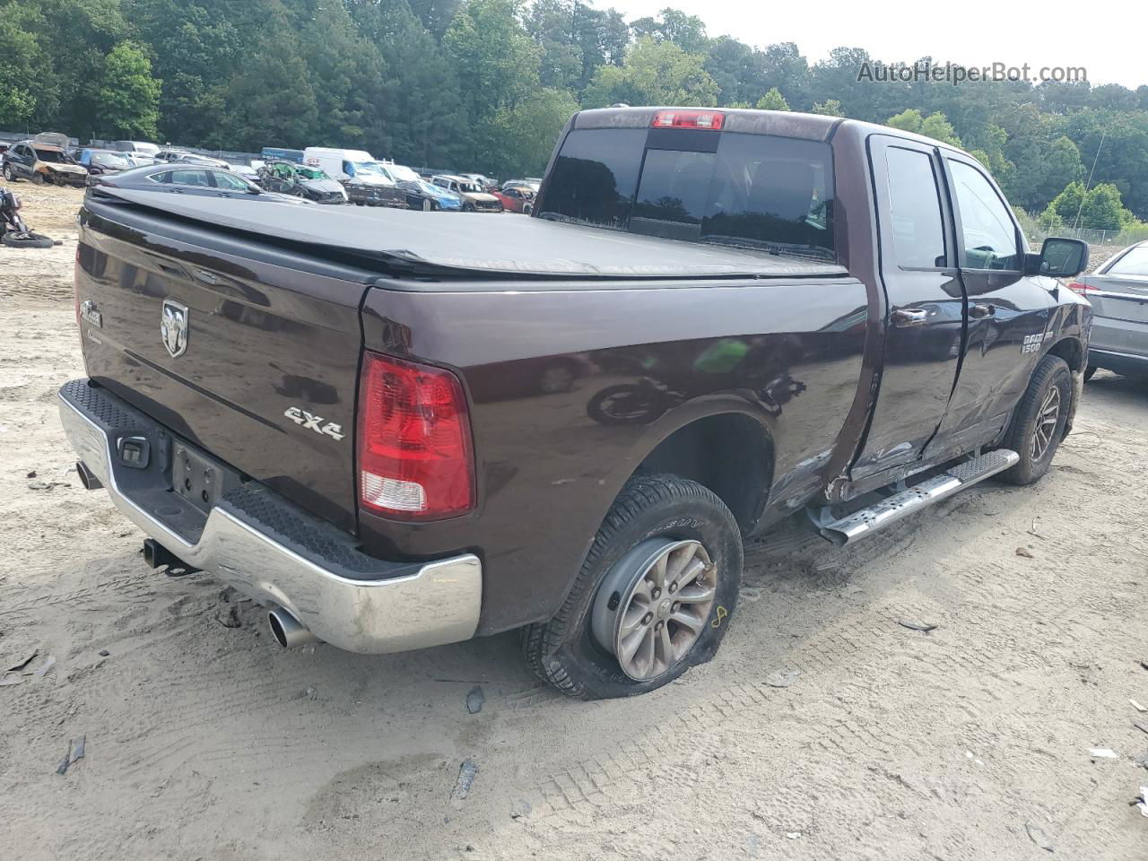 2014 Ram 1500 Slt Brown vin: 1C6RR7GTXES231495