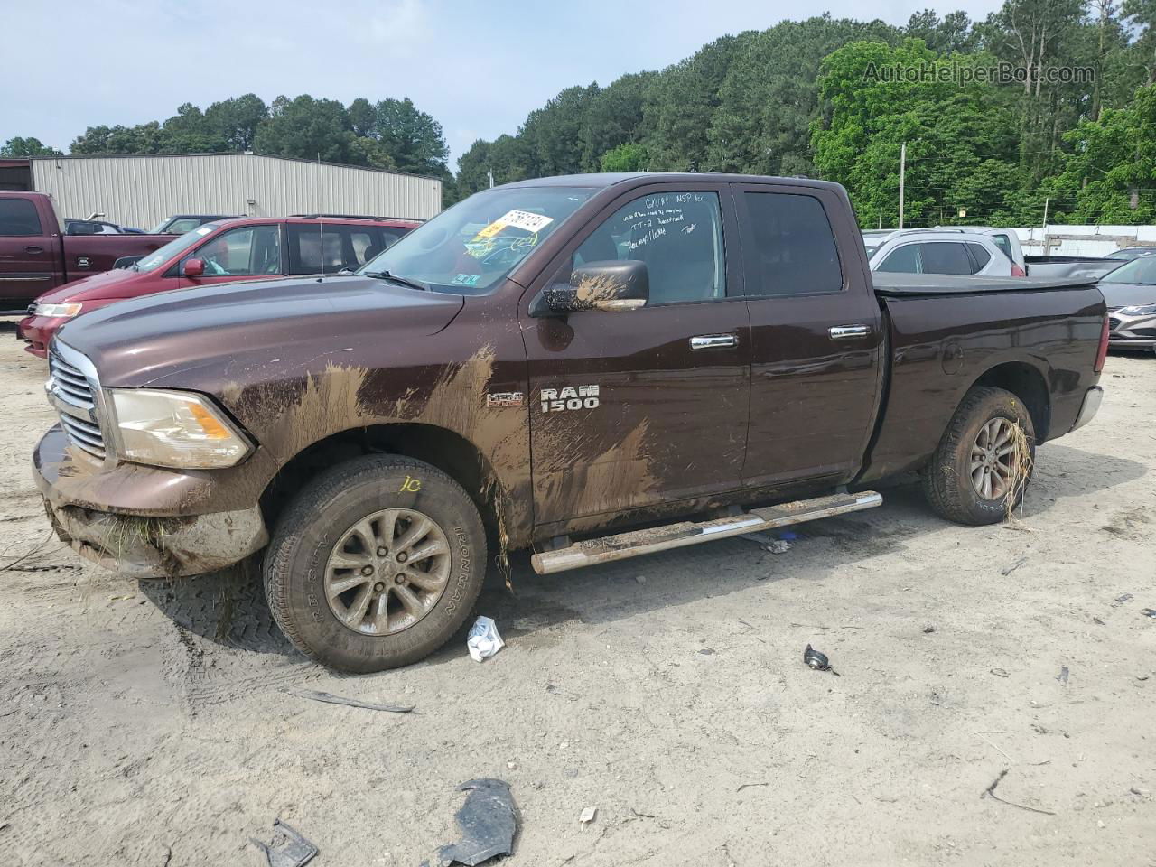 2014 Ram 1500 Slt Brown vin: 1C6RR7GTXES231495