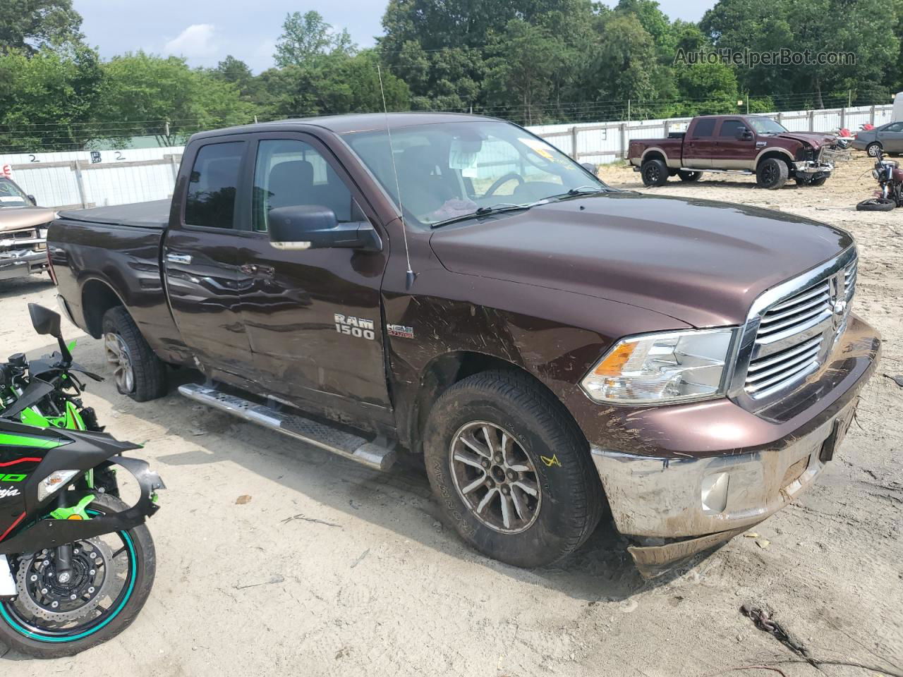 2014 Ram 1500 Slt Brown vin: 1C6RR7GTXES231495