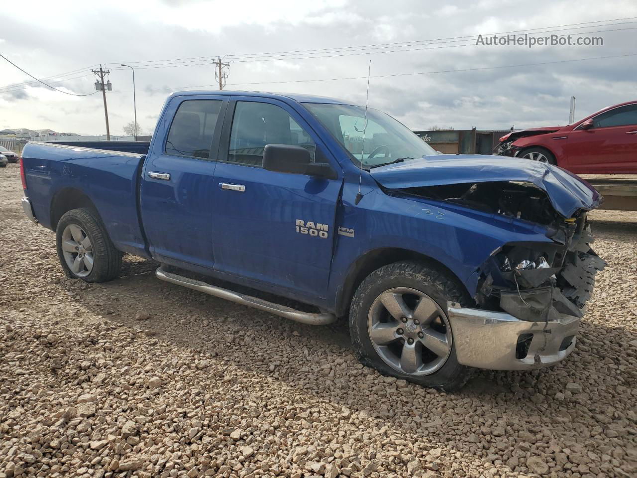 2014 Ram 1500 Slt Blue vin: 1C6RR7GTXES340572