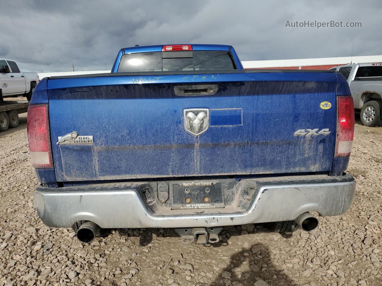 2014 Ram 1500 Slt Blue vin: 1C6RR7GTXES340572