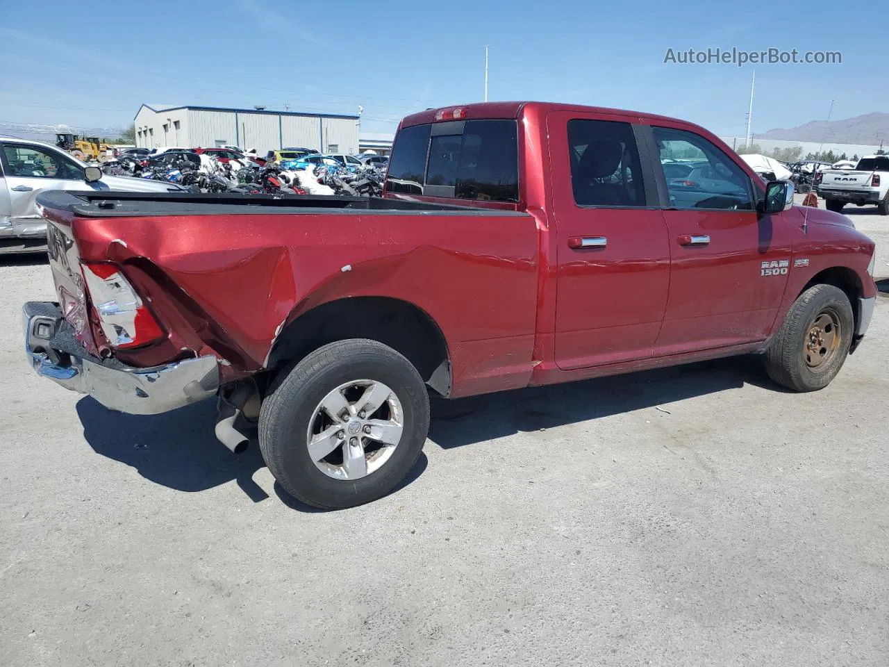 2015 Ram 1500 Slt Red vin: 1C6RR7GTXFS531474