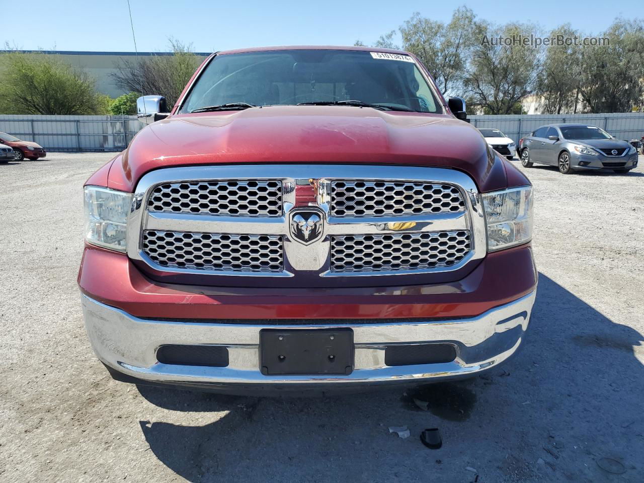 2015 Ram 1500 Slt Red vin: 1C6RR7GTXFS531474