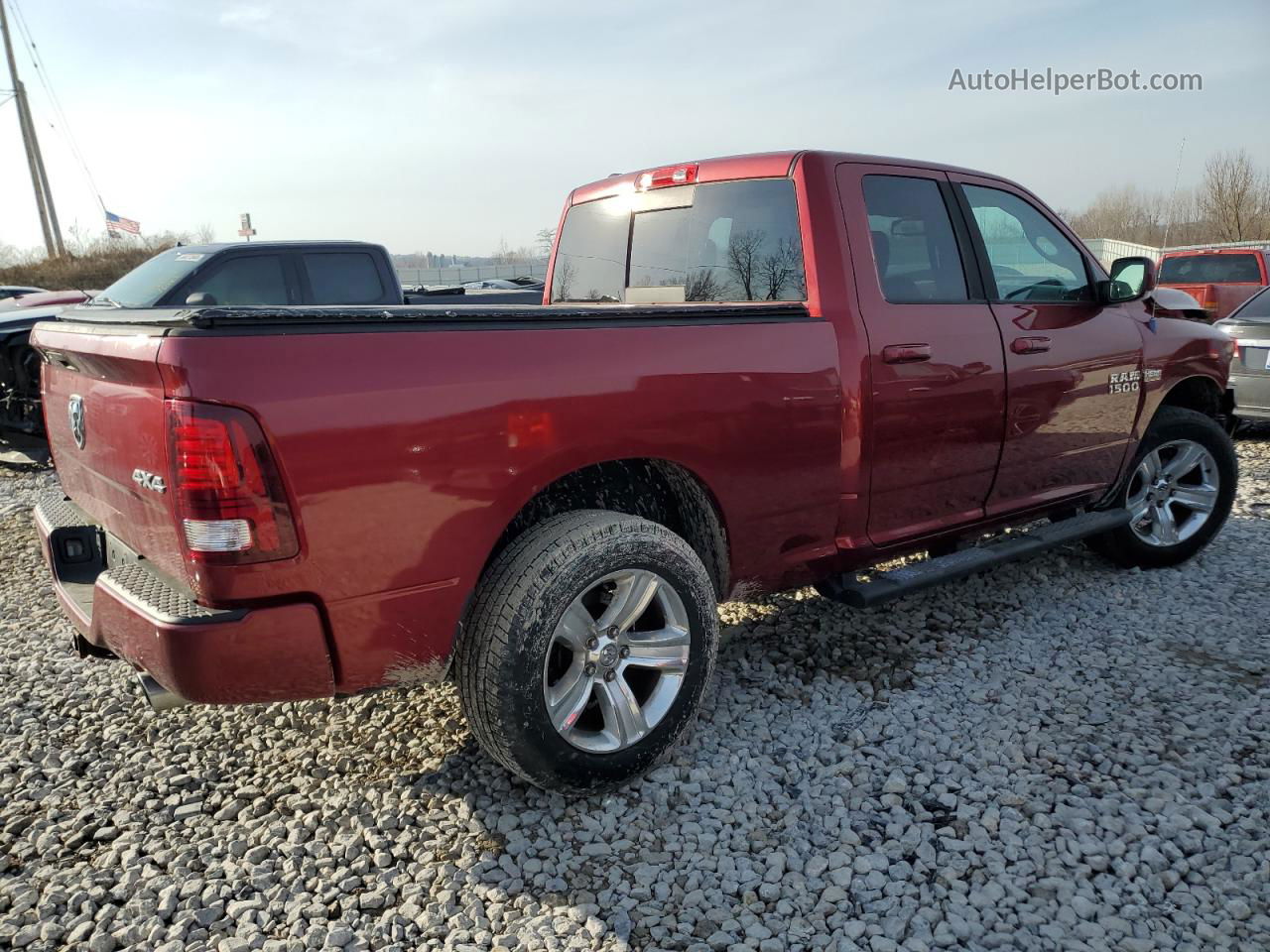 2014 Ram 1500 Sport Red vin: 1C6RR7HTXES104731