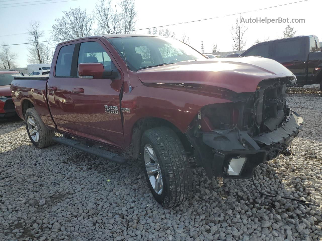 2014 Ram 1500 Sport Red vin: 1C6RR7HTXES104731