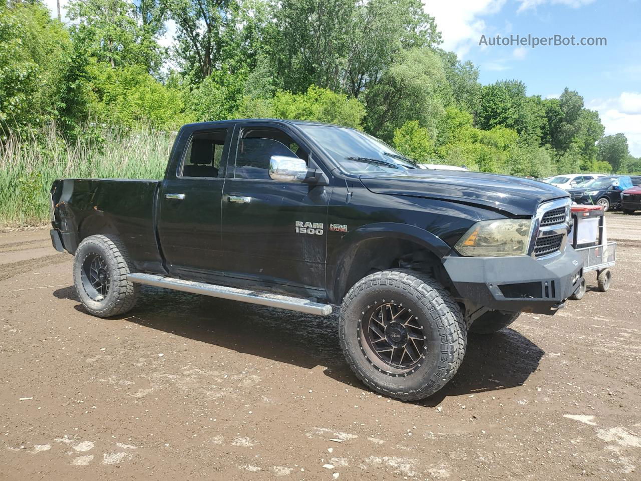 2014 Ram 1500 Laramie Black vin: 1C6RR7JT3ES266288