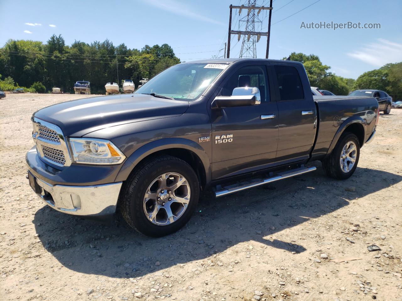 2014 Ram 1500 Laramie Gray vin: 1C6RR7JT4ES235678