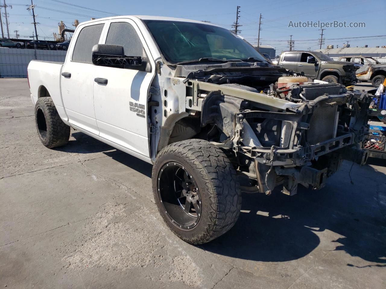 2019 Ram 1500 Classic Tradesman White vin: 1C6RR7KM5KS750319