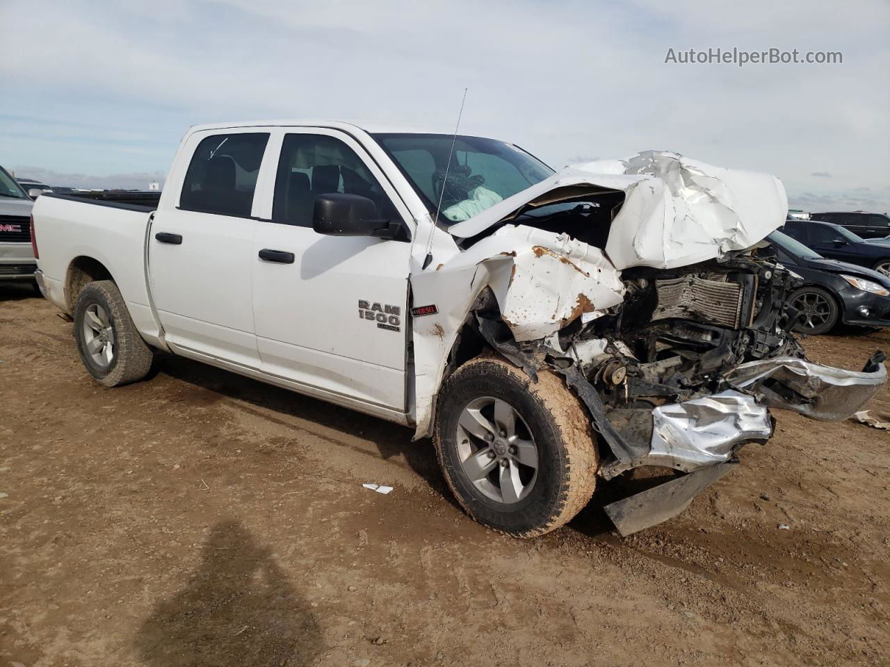 2019 Ram 1500 Classic Tradesman White vin: 1C6RR7KM7KS704037