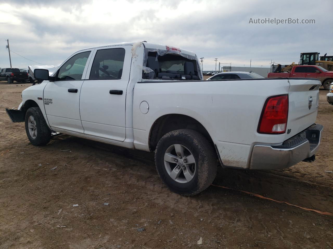 2019 Ram 1500 Classic Tradesman White vin: 1C6RR7KM7KS704037