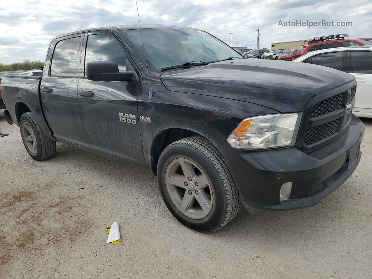 2014 Ram 1500 St Черный vin: 1C6RR7KT0ES130490