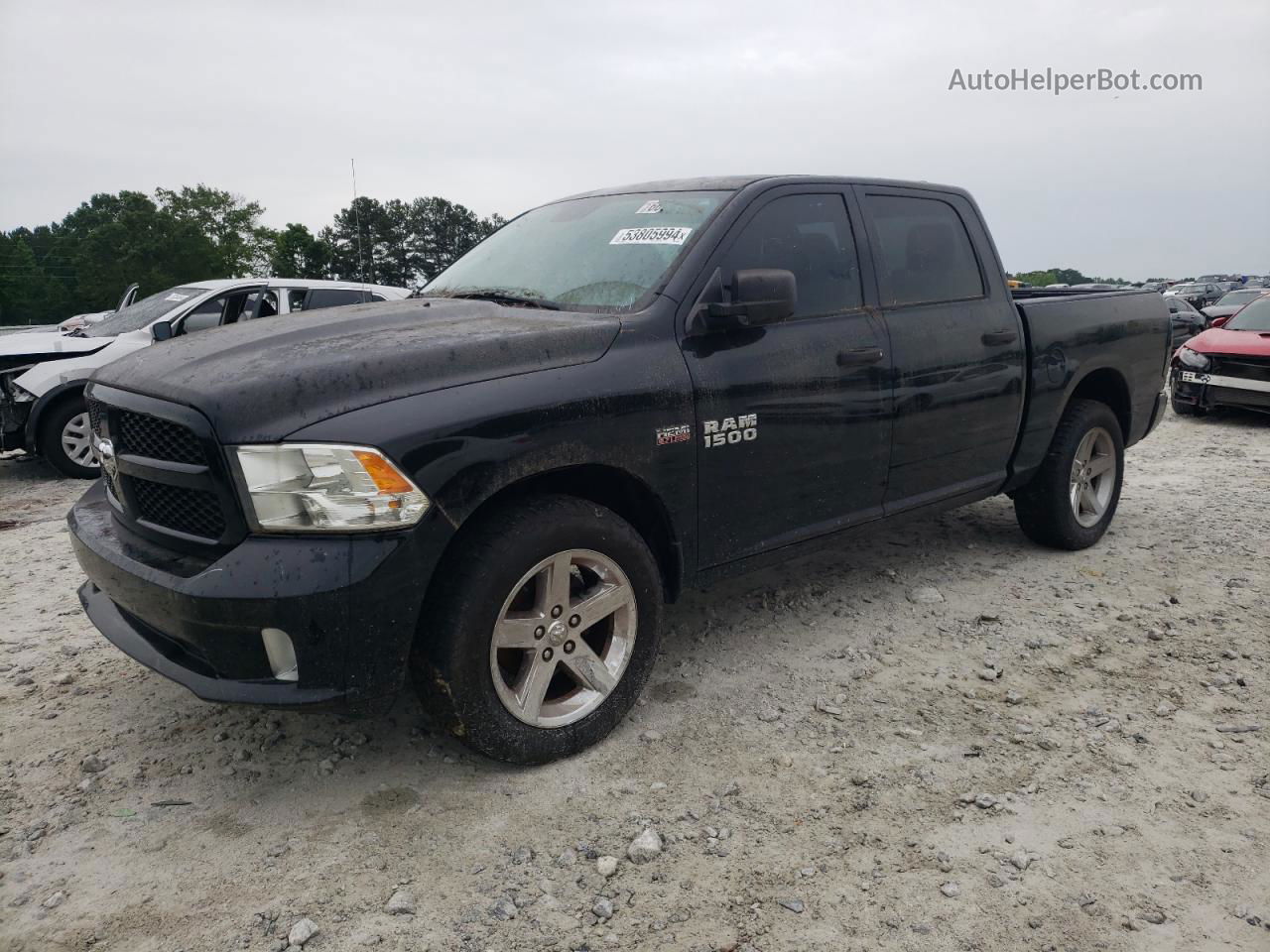 2015 Ram 1500 St Черный vin: 1C6RR7KT2FS551905