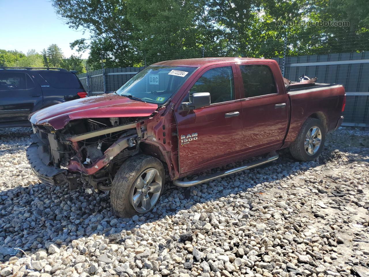 2019 Ram 1500 Classic Tradesman Burgundy vin: 1C6RR7KT7KS519638