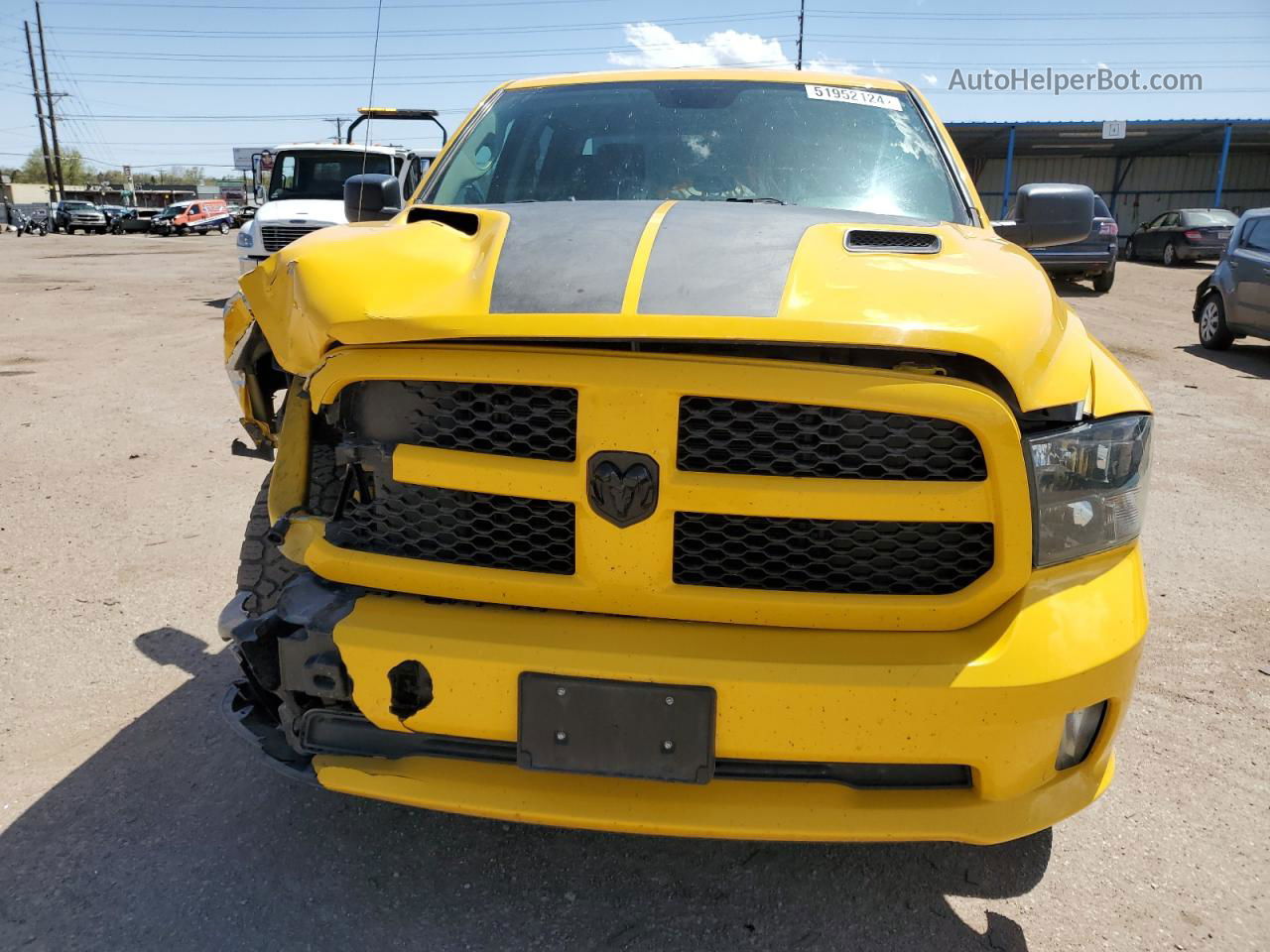 2019 Ram 1500 Classic Tradesman Yellow vin: 1C6RR7KT8KS659908