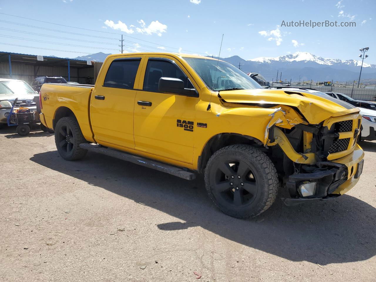 2019 Ram 1500 Classic Tradesman Yellow vin: 1C6RR7KT8KS659908