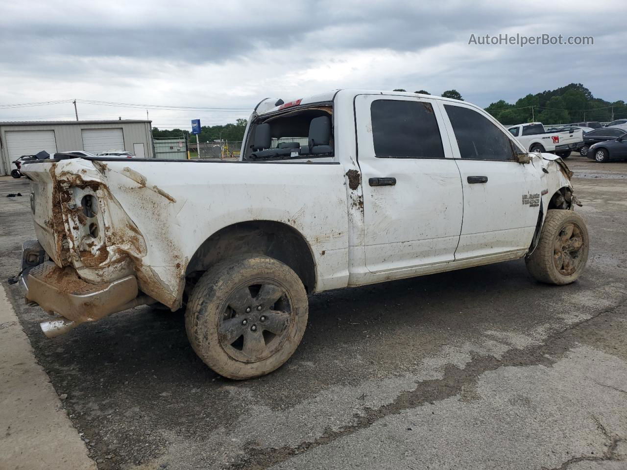 2019 Ram 1500 Classic Tradesman White vin: 1C6RR7KT8KS742755