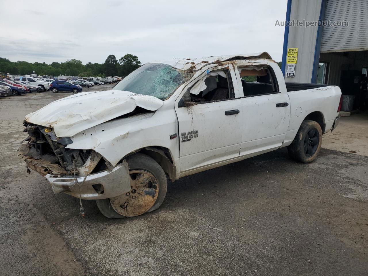 2019 Ram 1500 Classic Tradesman White vin: 1C6RR7KT8KS742755