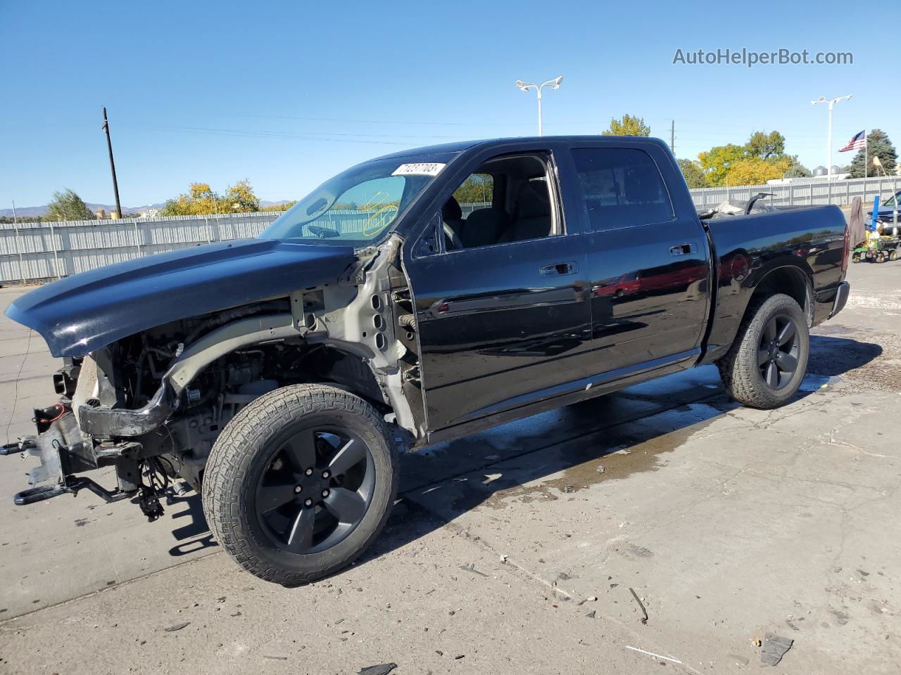 2019 Ram 1500 Classic Slt Black vin: 1C6RR7LG0KS720444