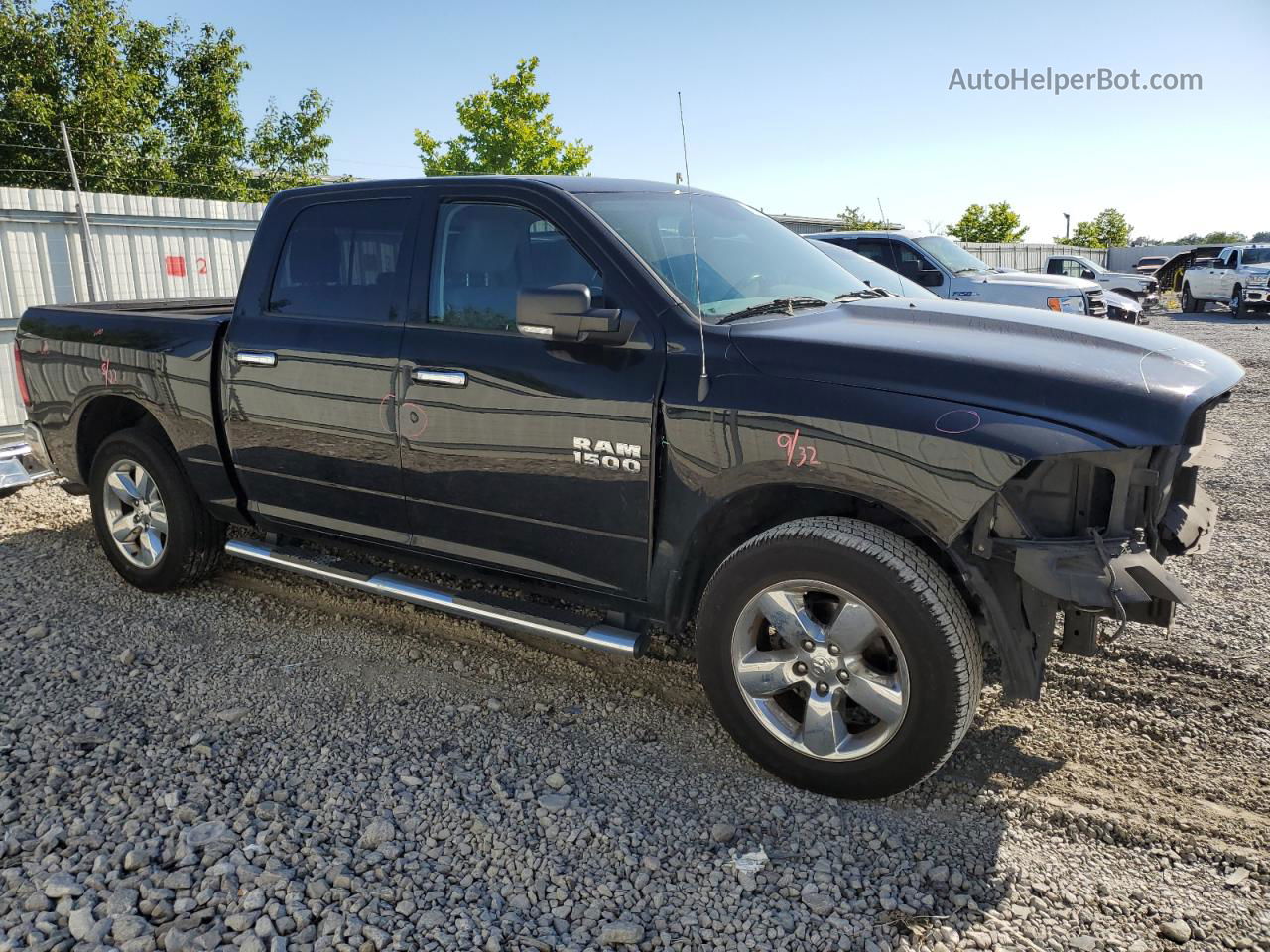 2015 Ram 1500 Slt Black vin: 1C6RR7LG3FS534371