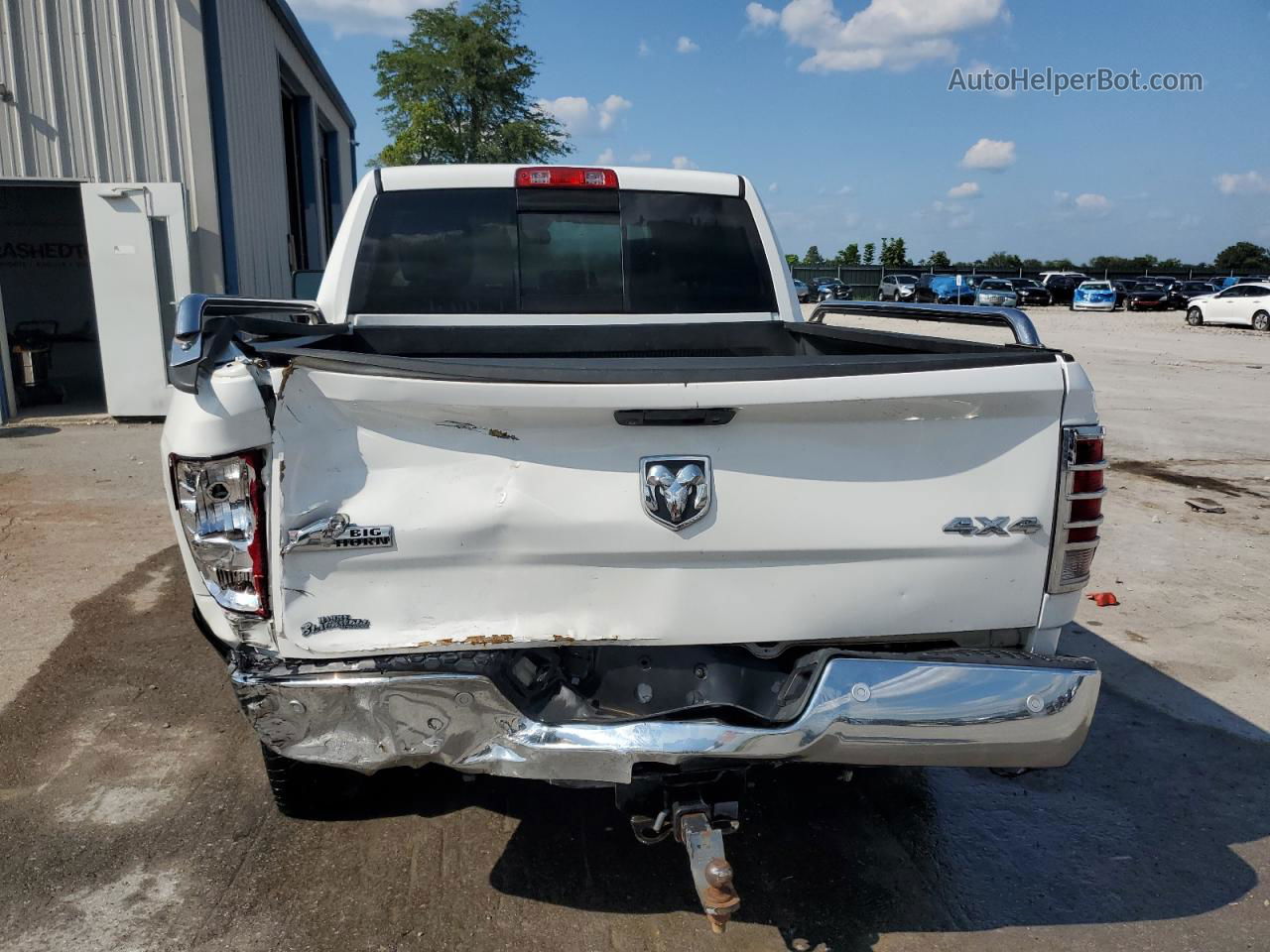 2014 Ram 1500 Slt White vin: 1C6RR7LG8ES110800