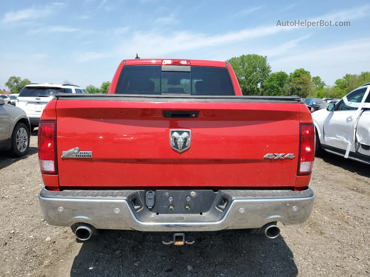 2015 Ram 1500 Slt Красный vin: 1C6RR7LM2FS670593