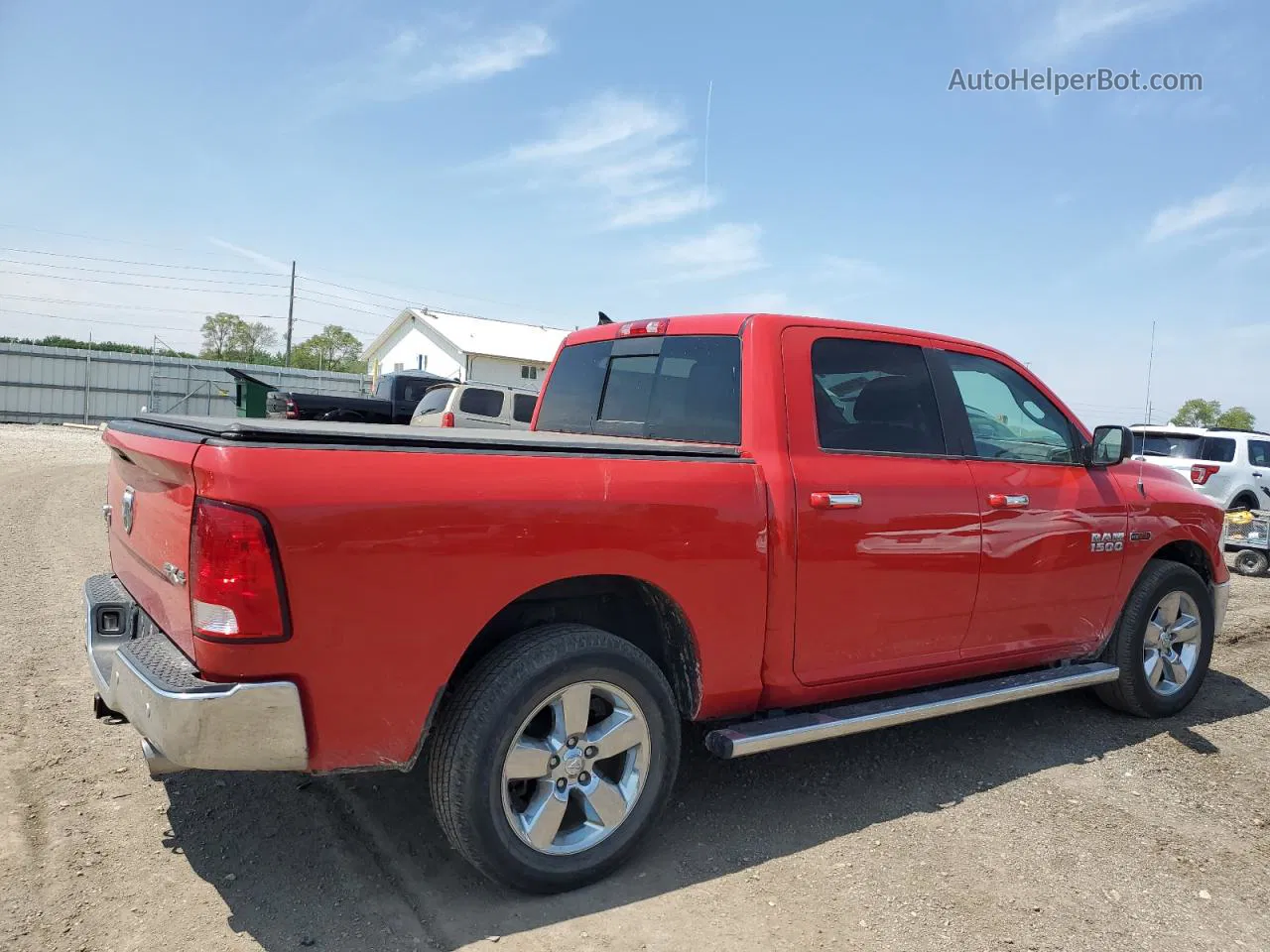 2015 Ram 1500 Slt Red vin: 1C6RR7LM2FS670593