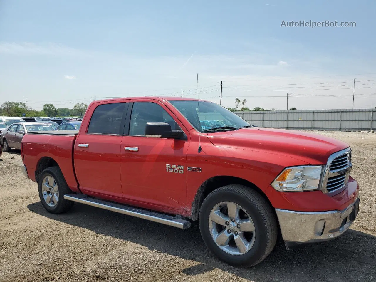 2015 Ram 1500 Slt Красный vin: 1C6RR7LM2FS670593